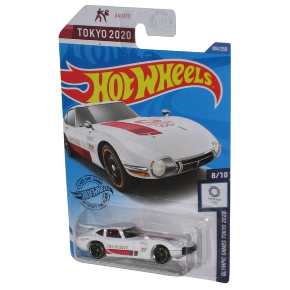 Hot Wheels Toyota 2000 GT Tokyo 2020 Karate Olympic Games White Toy Car 184/250
