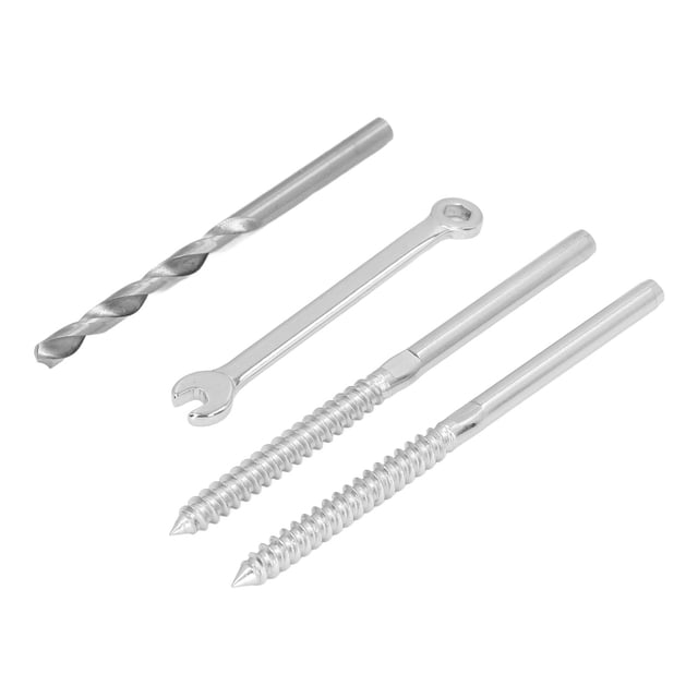 Deck Cable Railing System,Swage Lag Screw Stainless Cable Railing Hardware Kit Swage Lag Screw Cutting-Edge Features