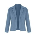 thumbnail image 3 of Chuancc Blazers for Women Women'S Casual Solid Color Suit Jacket Lapel Keep Warm and Slim Loose Long Sleeve Fashion Cardigan Coat Fall Outfits for Women 2024 Tops for Women Trendy, 3 of 5
