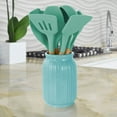 thumbnail image 3 of MegaChef Mint Green 9 Piece Silicone and Wood Cooking Utensils, 3 of 3