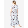 thumbnail image 2 of Dreams & Co. Plus Size Petite Long Floral Print Cotton Gown, 2 of 6