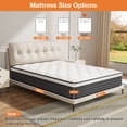 thumbnail image 6 of Armorget Full Size Mattress 10" in a Box, Medium Firm Gel Memory Foam Pressure Relief Mattress, 6 of 10