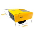 thumbnail image 4 of Mini 12v Car Defroster Heater, Portable, Two-in-one Function, 360 Degree Adjustable Car Heater, 180w Plug-in Cigarette Lighter, Electric Heater(yellow, 4 of 5