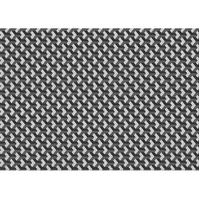 Ahgly Company Tapis d'Intérieur Lavables en Machine Rectangle Transitionnel Gris Foncé Noir, 5' x 7'