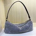 thumbnail image 2 of Bolso de noche con forma de almohada para mujer, bolso de mano de diseñador de lujo, novedad de 2024, con mosaico brillante y diamantes de imitación degradados para el hombro, 2 of 5