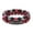Rose Red, variant on 2Pcs Natural Tiger Eye, Obsidian and Hematite 8mm Beads Bracelet, Gifts for Women by Men, Healing Crystal Bracelet for Luck, Prosperity and Happiness