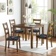 thumbnail image 6 of Pioneer Flower Seat Covers for Dining Room Chairs Set Of 4,Stretch Printed Washable Chair Seat Cover with Elastic Ties and Button,Removable Waterproof Couch Cushion Covers, 6 of 6