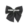 thumbnail image 3 of Time and Tru Women's Fabric Bow Hair Barrette, Black, 3 of 3