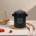 thumbnail image 2 of WRKEKC Clearance Metal Storage Buckets for Kitchen, Fruit Vegetables with Lid, Heavy Duty Iron Container for Potato Onion Garlic, Portable Handles, 3 Sizes, 2 of 6
