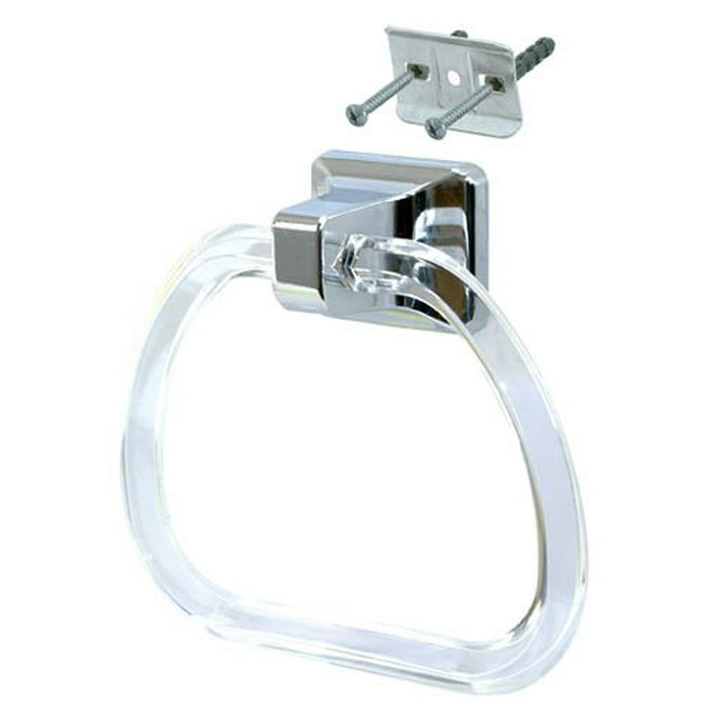 EZ FLO 15232 Clear Lucite Towel Ring