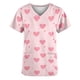 thumbnail image 2 of TaTaai Holiday Season Casual Top for Women, V Neck Short Sleeve Abstract Print Blouse with Pocket Details, Valentine's Day Lightweight Gift Shirt Gift, 2 of 5