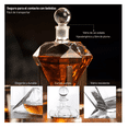 thumbnail image 2 of Decantador De Diamante De Vidrio 750 Ml Decantador De Whisky, 2 of 5