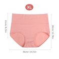 thumbnail image 3 of 4 piezas de calzoncillos para mujer, ropa interior de cintura alta, calzoncillos elásticos, calzoncillos para mujer, talla XL, 3 of 5