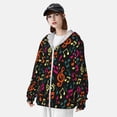 thumbnail image 3 of Lsque Music Notes Pattern UPF 50+ Lightweight Sun Protection Men's Women's Long Sleeve Shirt, Hoodie Performance -Medium, 3 of 7