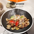thumbnail image 2 of Amdohai Stainless Steel Fry Pan with Lid Non-Stick Wok Saucepan Cookware Flat Bottom Kitchen Cooking Pan Food Cooker Fast Heat-up, 2 of 8