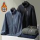 thumbnail image 2 of Otoño Invierno, cárdigan informal a la moda para hombre, abrigo para hombre con chaqueta con cuello levantado de terciopelo, Top para hombre, prendas de vestir con cremallera que combinan con todo de, 2 of 5
