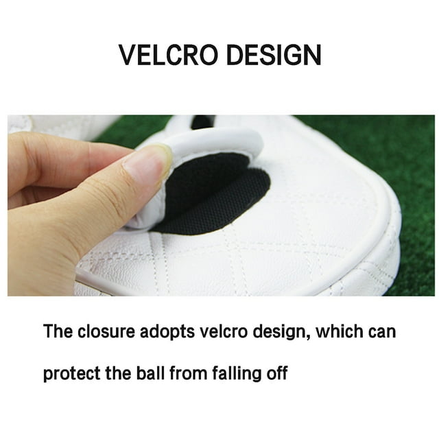 pitrice Golf Head Cover Golf Club Cover Premium Magnetic Leather Iron and Wedge for Golf Club Protection