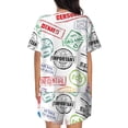 thumbnail image 3 of Picia Stamp Set Collection Pajamas Sets for Women Soft Short-Sleeved Pjs with Lounge Shorts Two Piece Sleepwear-Medium, 3 of 9