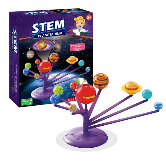 Solar System Planetarium DIY Science Kit Planet Model Stem Toys Gift For Kids Teens