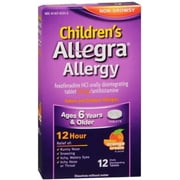 Allegra Children's Allergy Orally Disintegrating Tablets Orange Cream Flavored 12 Tablets (Pack of 4)