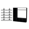 thumbnail image 2 of Dserhfy Doll Clothes Wardrobe with 10 Hangers Girl Doll Clothing Storage Closet Dollhouse Figure Doll Accessories Garment Display Box, 2 of 8