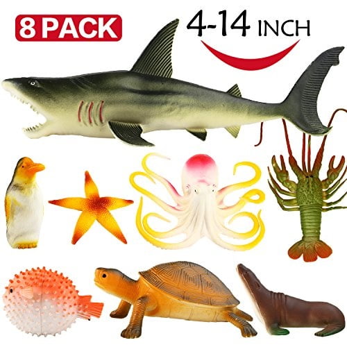large plastic fish toys