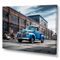 thumbnail image 2 of Designart "Industrial Drive Blue Pickup Truck Exploration I" Transportation Canvas Wall Art, 2 of 5