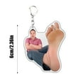 thumbnail image 2 of Ltdhehe Funny Pendant Novelty Keychain Backpack Charm Cute Weird For Kids Adults Party, 2 of 7