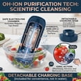 thumbnail image 6 of PUREPOD Produce Cleaner,Portable Fruit and Vegetable Washing Machine, Wireless Rechargeable Food Washer for Fruits, Veggies, Meat, Rice & Utensils, Waterproof, Automatic Cleaning for Kitchen, 6 of 8