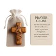 thumbnail image 1 of Cruz de madera, cruz coleccionable de madera para sostener, ideal como regalo de ánimo o para la estantería de la habitación infantil. con las manos, 1 of 9