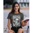 thumbnail image 3 of Full of Christmas Spirit Funny Skeleton Holiday Season Shirt for Men Unisex Mens Tshirt, 2XL, Charcoal, 3 of 6