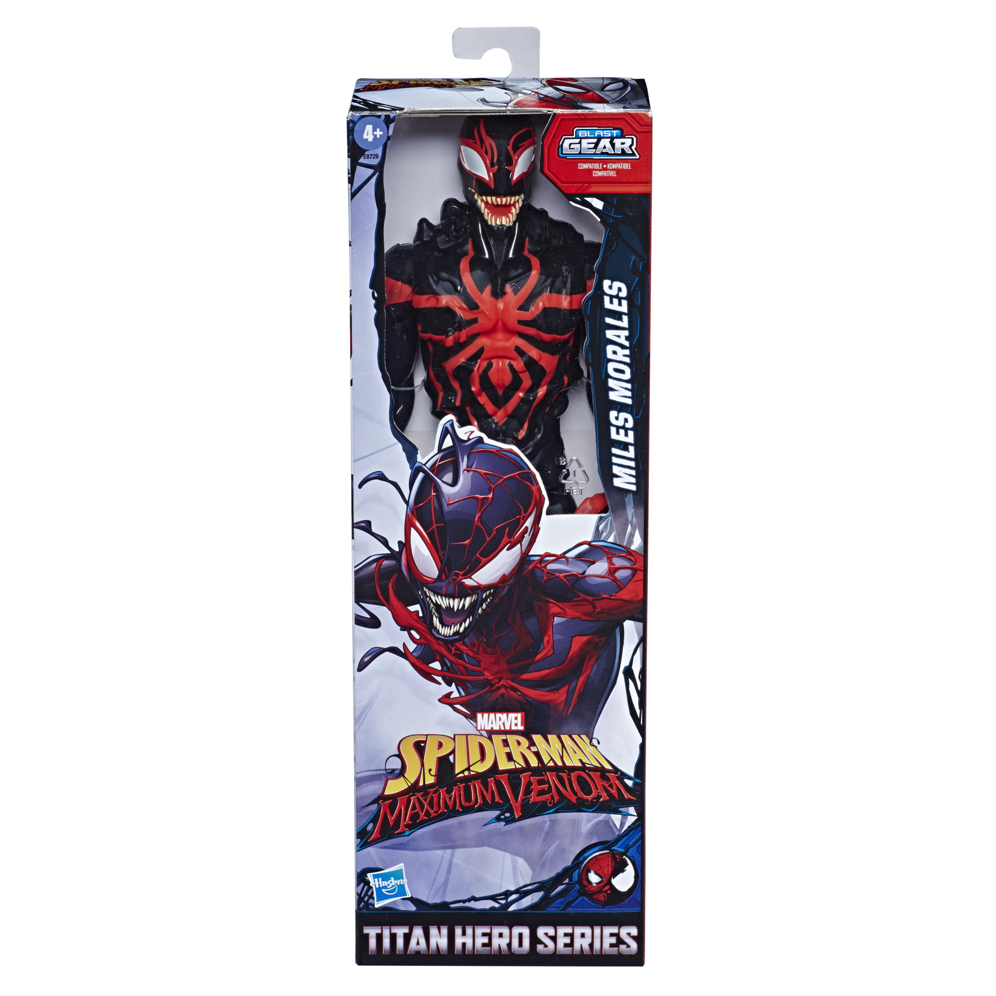 Hasbro E8729 Spider-Man Maximum Venom Blast Gear Miles Morales Actionfigur 30 cm 