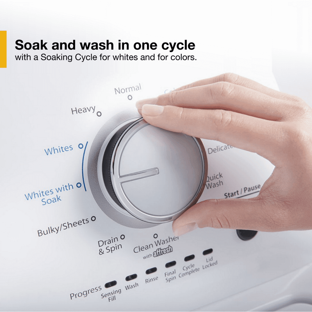 Whirlpool 3.8 Cu. Ft. Top Load Washer With Soaking Cycles 12 Cycles