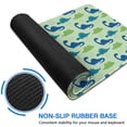 thumbnail image 6 of Long Mouse Pads for Desk,Colorful Dinosaurs Leaves Pattern Desk Mats on Top Of Desks, Desk Mouse Pad Extra Large with 3mm Non-Slip Base and Stitched Edge for Gaming,Office,Work,Home 31.5"x11.8", 6 of 6