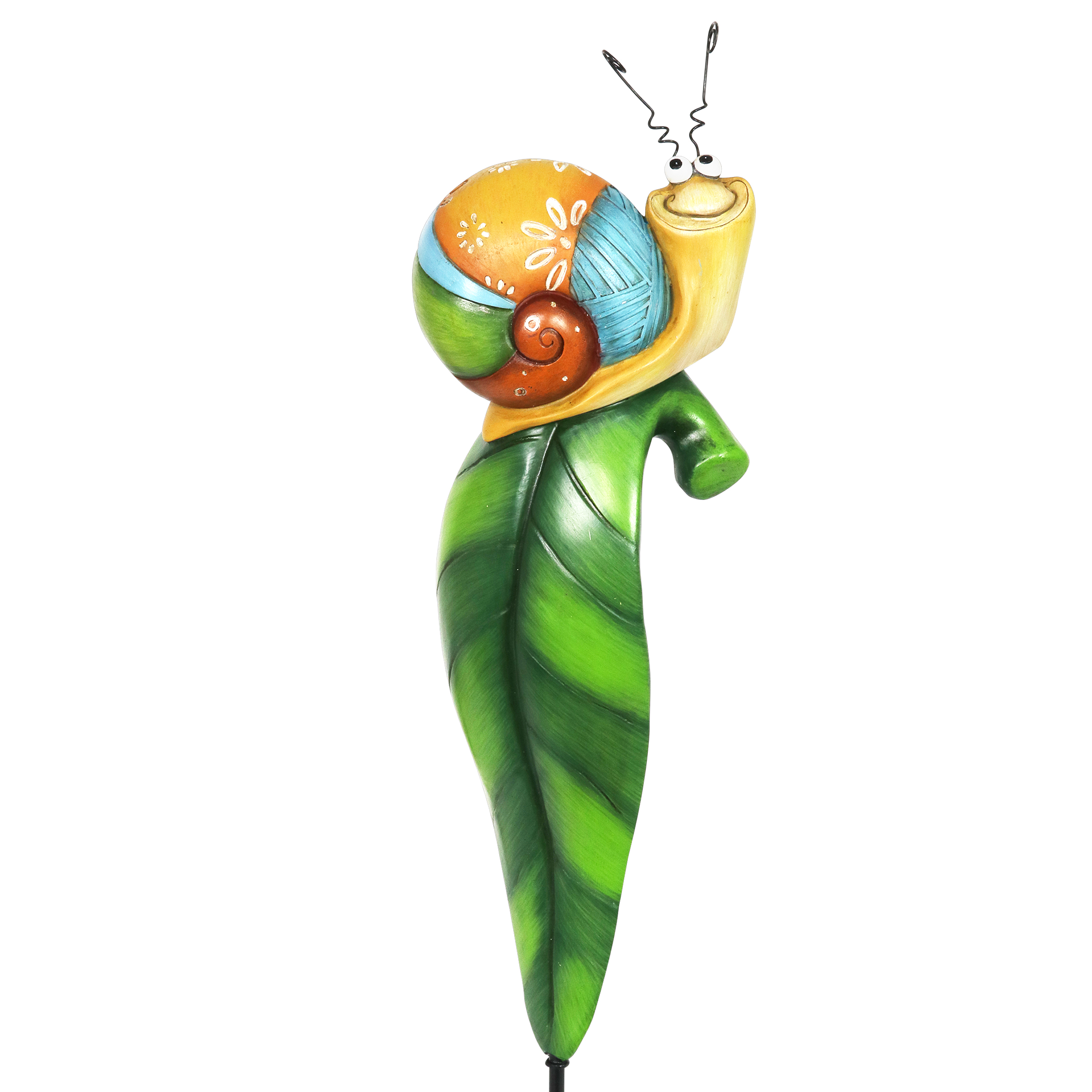 Exhart Snail Garden Plant Stake, 4.5 by 14 inches, Resin Exhart Snail Garden Plant Stake, 4.5 by 14 inches, Resin