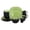 Black/Green, variant on Stoneware Square 16pc Dinnerware Set, Matte Yellow