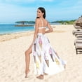thumbnail image 6 of FORMRS Womens Beach Sarong Semi-Sheer Bikini Wrap Skirt Swimsuit Cover-ups, Ice Cream Pattern, 6 of 7