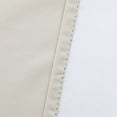 thumbnail image 3 of 2 Piece Set 100% Blackout Insulated Rod Pocket Kitchen Curtain Tiers for Small Windows 36" Long, Beige, 3 of 3