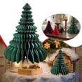 thumbnail image 3 of Paper Christmas Tree Tabletop Decorations, Paper Tree Christmas Decoration, Green, 12.6", by DJJGXAN, 3 of 9