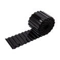 thumbnail image 1 of Borde decorativo de metal corrugado negro para jardín, macizos de flores y caminos. 10 cm de ancho, 1 of 9
