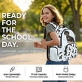 thumbnail image 6 of Xoenoiee Dachshund Paw Stripe Print Backpack for Kids Girls, Large Capacity School Backpack Bookbag Lightweight Casual Daypack with Adjustable Shoulder Strap for Travel Hiking School, 6 of 7
