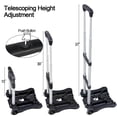 thumbnail image 2 of Sutekus Folding Hand Truck and Dolly 110-lbs Lightweight Portable Luggage Cart for School Travel Office Moving, Black, 2 of 6