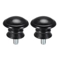 thumbnail image 6 of Uxcell Curtain Rod Finials Plastic 1/4-20 UNC Thread Dia 1.38 inch x 1.22 inch Black 2Pack, 6 of 7