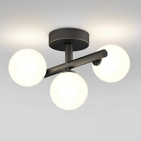 Artika Bloom 3 Light Ceiling Light Integrated LED Flush Mount Black