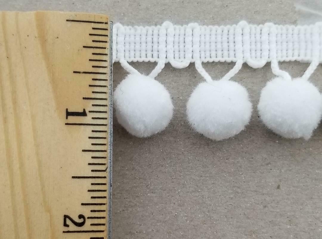 5/8" Pom Pom Poly Ball Fringe- 12 Continuous Yards - Many Colors!