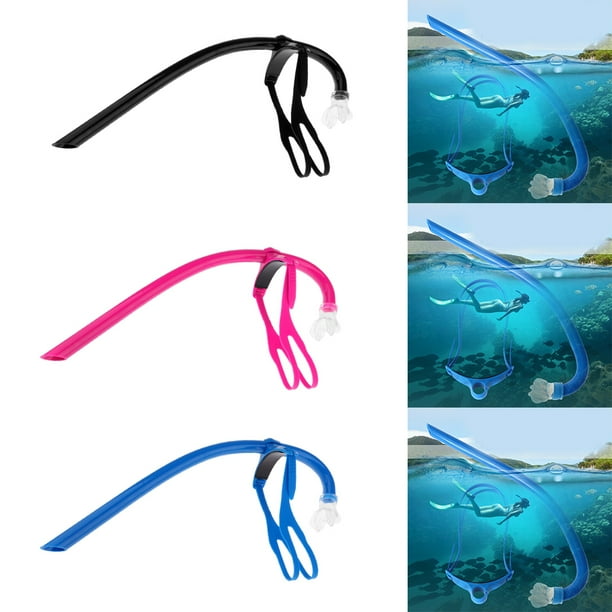 3 Establezca El Esnórquel La Natación Vuelta Al Nadador Entrenamiento Buceo Buceo Tubo De Respiración Con Una Cómoda Boquilla De Silicona Y Correa DYNWAVEMX Snorkel de natación de estilo libre