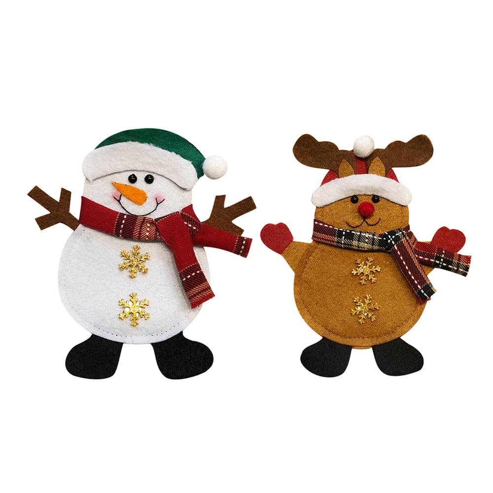 Hot Sale 2Pcs Christmas Snowman Stackable Pencil Set Students Gifts Fashion Pen 