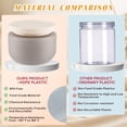 thumbnail image 7 of Topboutique Plastic Containers 4 Pack 8 oz Empty Cosmetic Jars Wide Mouth Makeup Sample Bottle Leak-Proof Jars with Lid Travel Size Containers for Lotion Cosmetic Cream Makeup - Grey, 7 of 7
