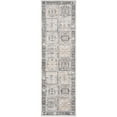 thumbnail image 2 of Bliss Rugs Magic Traditional 2' x 7' Cream and Gray Indoor Area Rug, 2 of 6