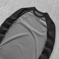 thumbnail image 3 of SSAAVKUY Deals Spring Fall Men's Patchwork Long Sleeve O-Neck Loose Streetwear Pullovers Casual Hoodies Sweatshirt Dark Gray 14, 3 of 3
